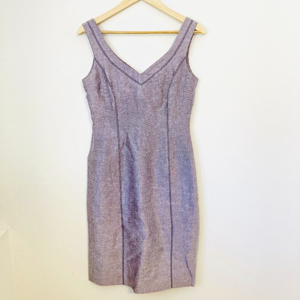 Agnona for Bergdorf Goodman Shimmer V-Neck Sheath Dress **Closet Closing**
